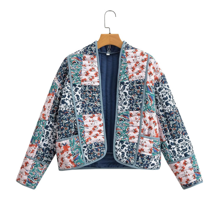 Damen Gepolsterte Patchwork‑Jacke im Kimono‑Stil Echo Archiv
