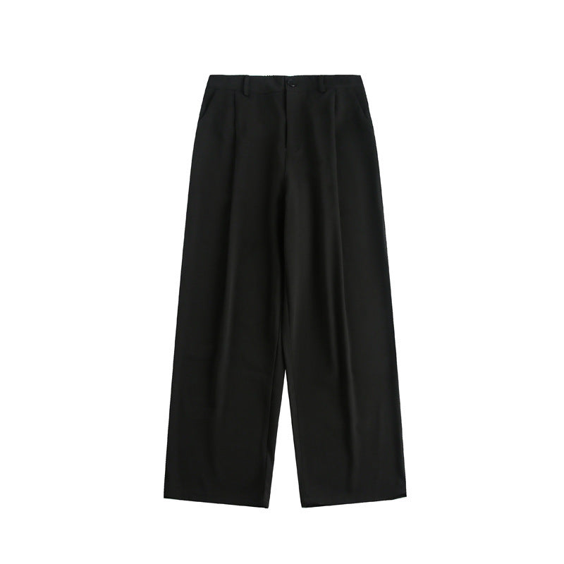 Damen Weite hochtaillierte Stoffhose mit Bundfalte und weitem Bein Echo Archiv