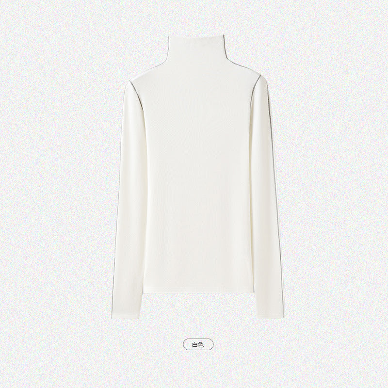 Damen Slim-Fit Rollkragen-Feinstrickshirt mit langem Arm Echo Archiv