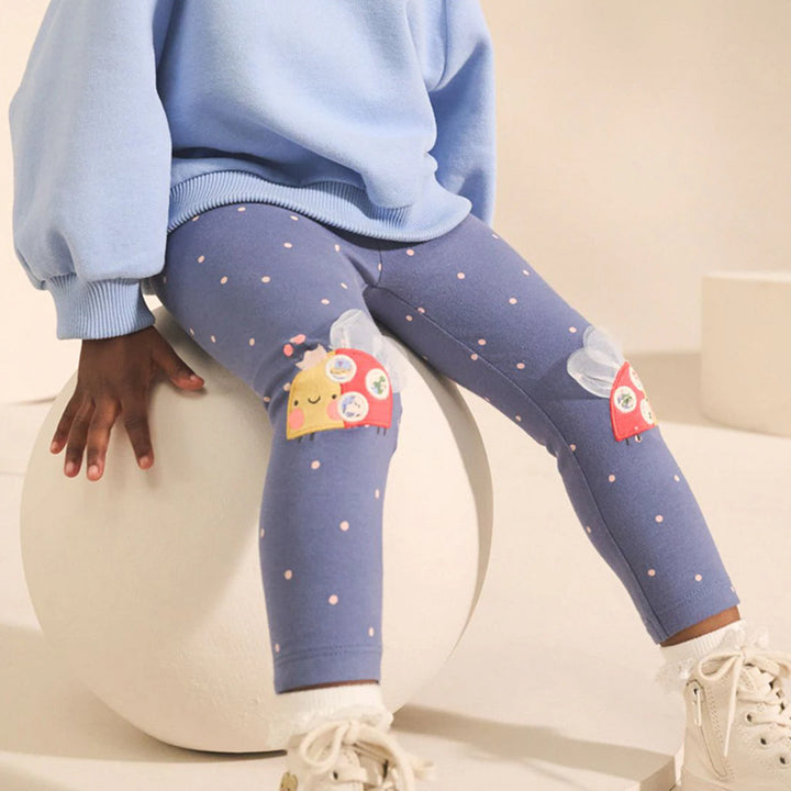 Mädchen Leggings mit fröhlichem Schneckenmotiv Echo Archiv