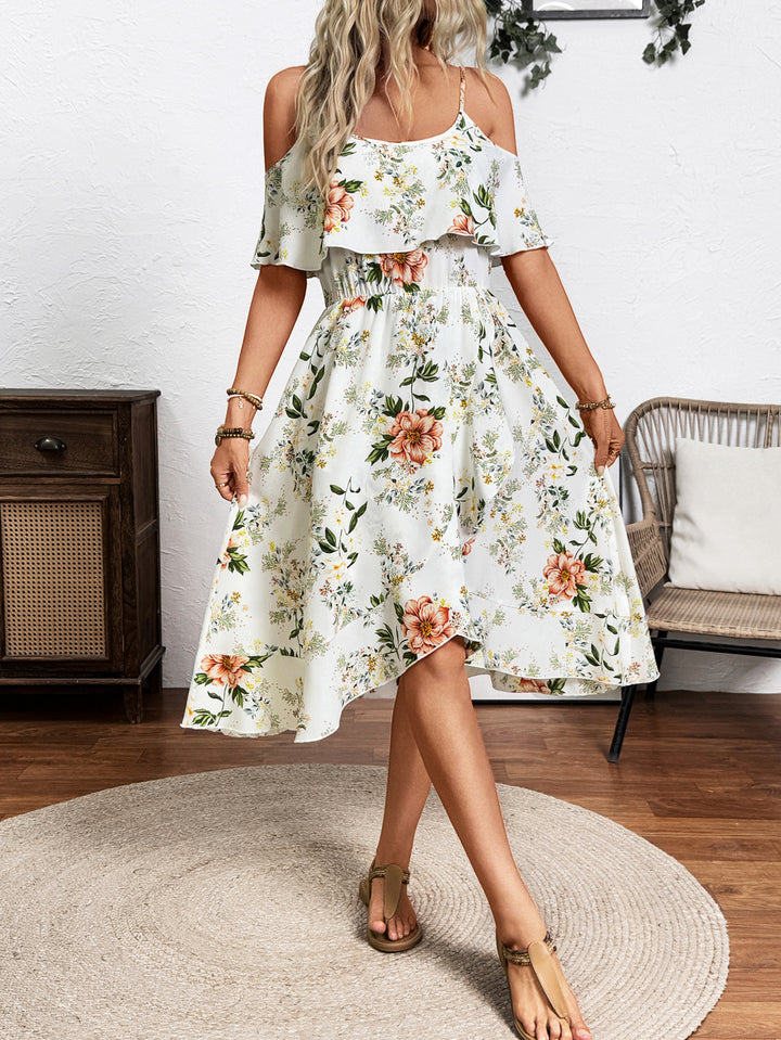 Damen Verspieltes Blumen-Überwurfkleid Echo Archiv