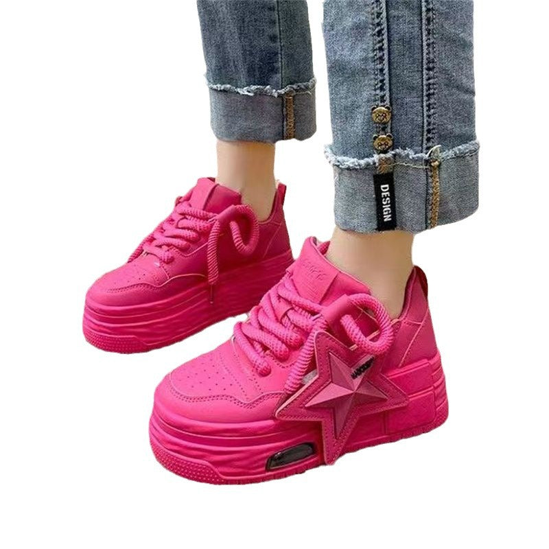 Damen Plattform-Sneaker mit modischem Stern-Design und bequemer Dämpfung Echo Archiv