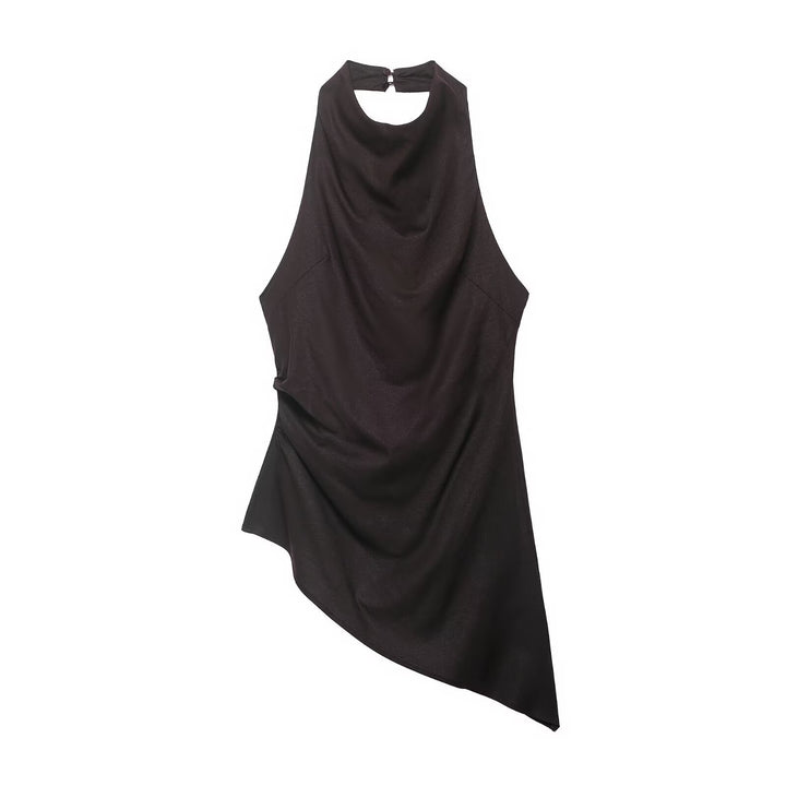 Damen asymmetrisches Top mit eleganter Drapierung Echo Archiv