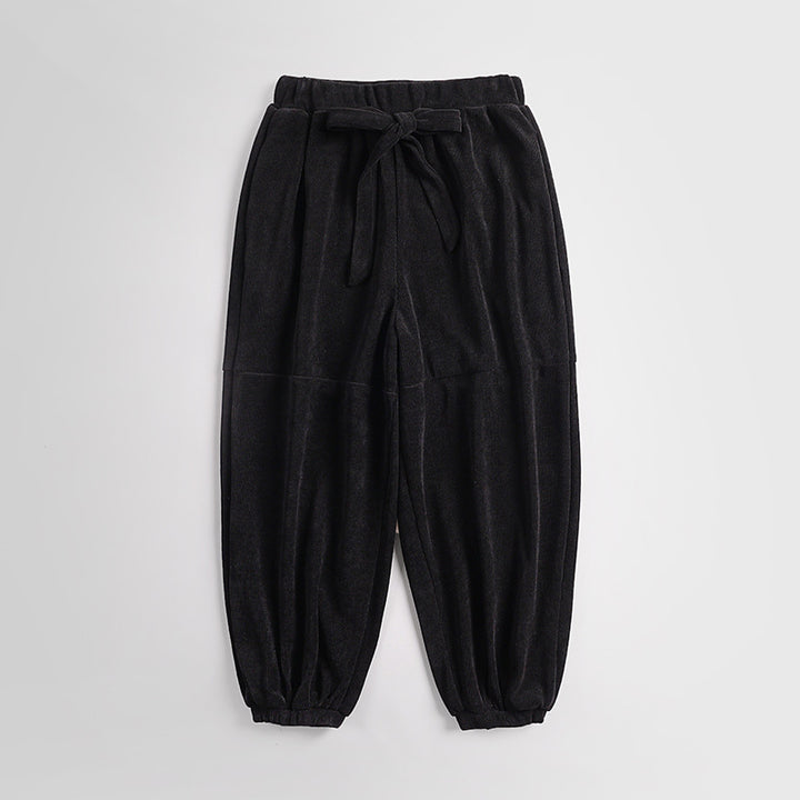 Damen Ripp-Joggerhose mit Tunnelzug hohem Bund und elastischen Bündchen Echoarchiv