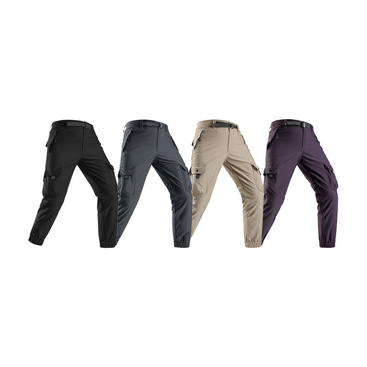 Herren Tapered Cargo-Joggerhose im Tactical-Utility-Stil mit elastischem Knöchelsaum und Multifachtaschen Echo Archiv