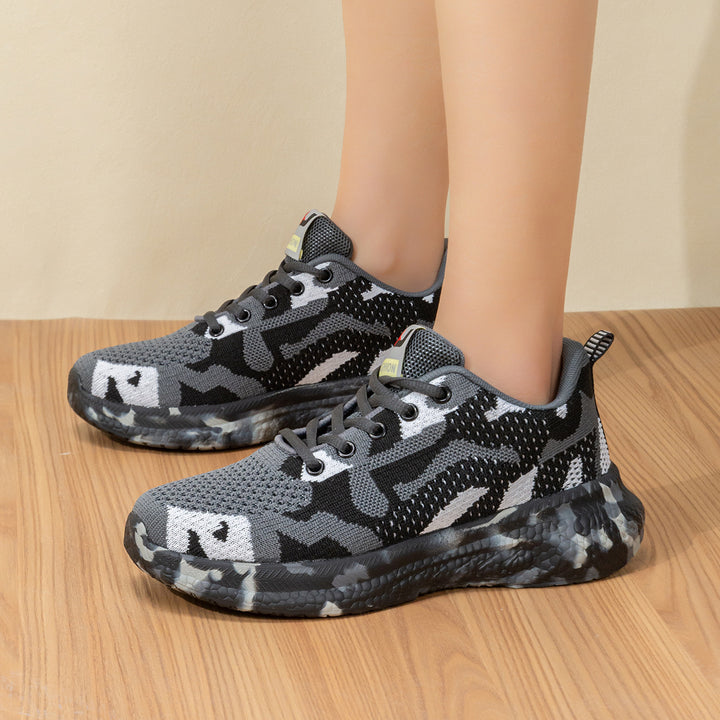 Unisex nan Camouflage-Strick-Sneaker mit geformter Dämpfungs-Zwischensohle und profiliertem Laufsohlen-Design Echo Archiv
