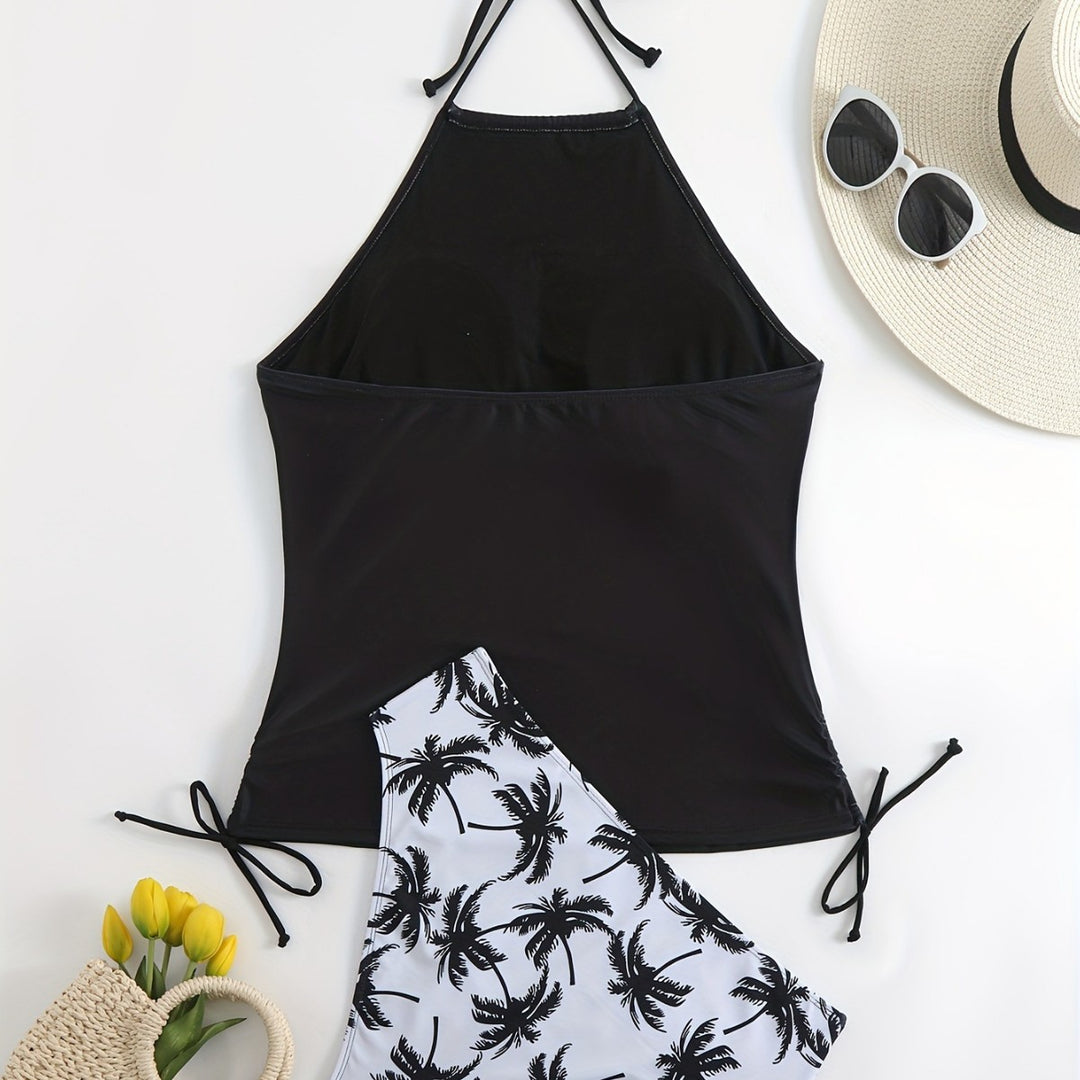Damen Tankini-Set mit floralem Palmendruck Echo Archiv