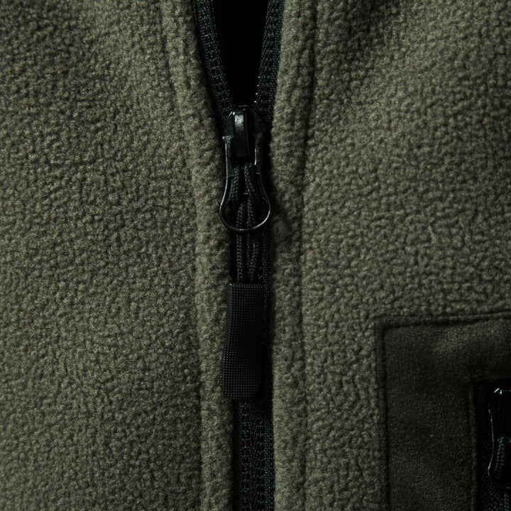 Herren Outdoor-Fleecejacke mit Stehkragen und Reißverschluss-Brusttasche Echoarchiv