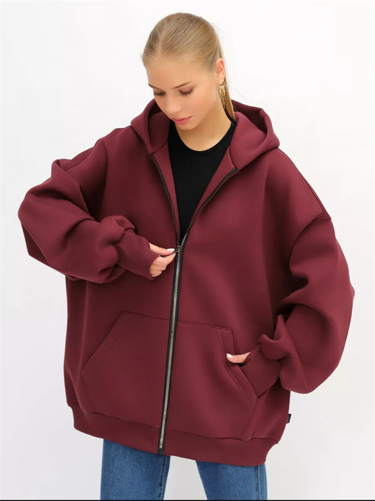 Damen Oversized Kapuzenjacke Echo Archiv