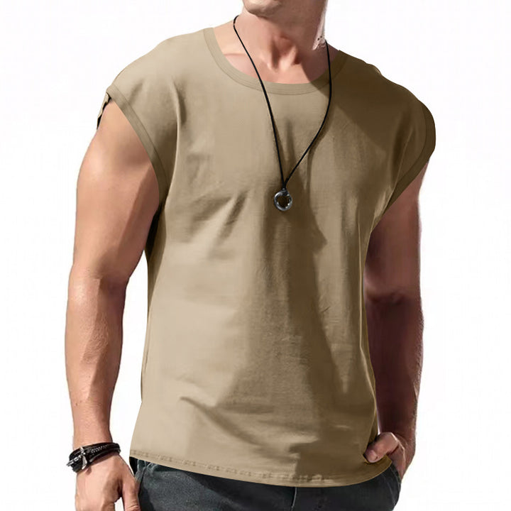 Herren lässiges oversized T-Shirt aus hochwertigem Baumwollmix mit dezentem Rundhalsausschnitt Echoarchiv
