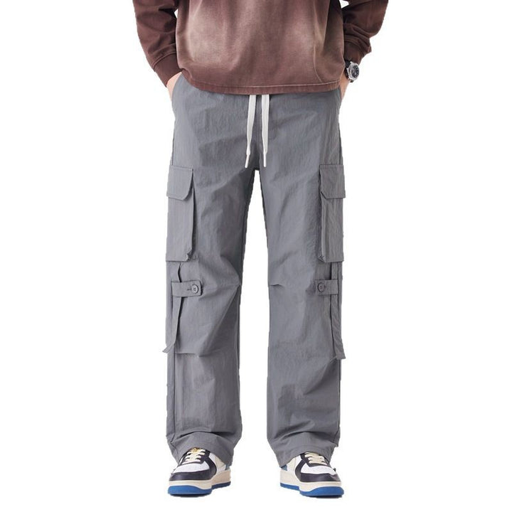 Herren Cargo-Hose mit multifunktionalen Taschen und verstellbarem Bund Echoarchiv