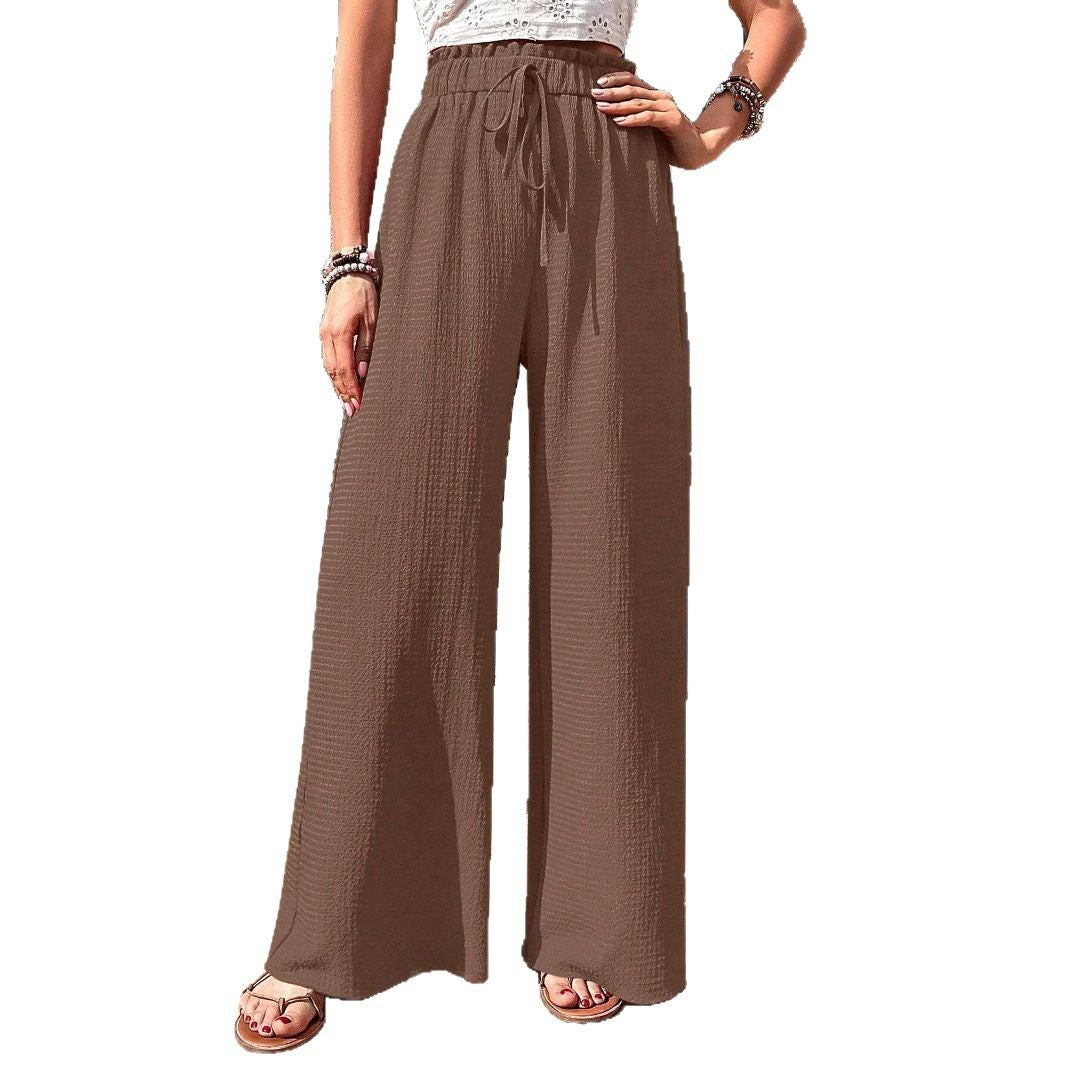 Damen Bequeme und elegante weit geschnittene Stoffhose Echo Archiv