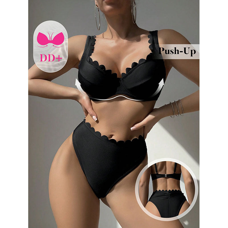 Damen Bikini-Set mit eleganter Wellenkante Echo Archiv