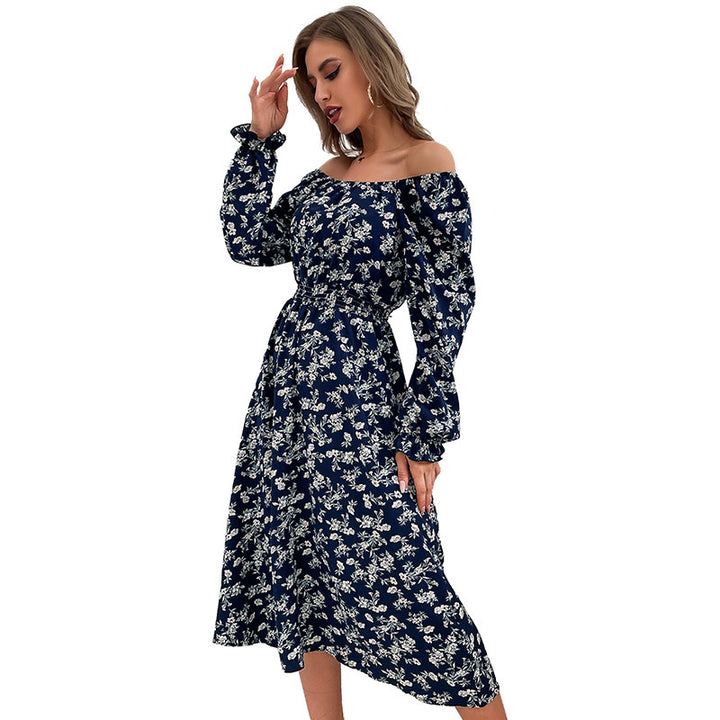 Damen Off-Shoulder Kleid mit floralem Design Echo Archiv
