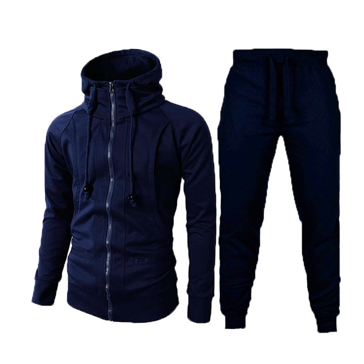 Herren Sportlicher Trainingsanzug mit modernem Schnitt und praktischen Taschen Echoarchiv