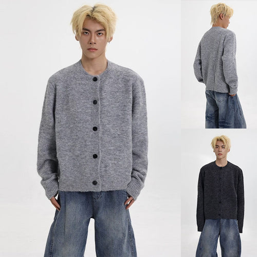 Damen Klassische Strickjacke mit Knopfleiste Echoarchiv
