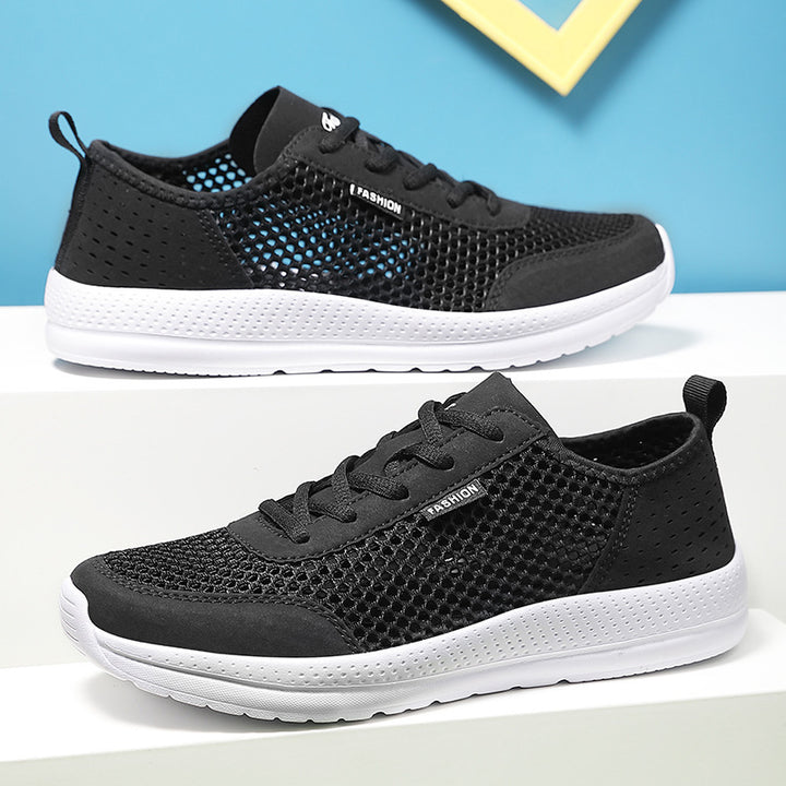 Unisex nan leichter Komfort-Walking-Schuh mit luftigem Wabenmesh, ergonomischer Dämpfungssohle und Zuglasche Echo Archiv