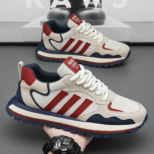 Herren Retro-Sneaker mit Wildleder-Overlays und gedämpfter Profilsohle Echoarhiv