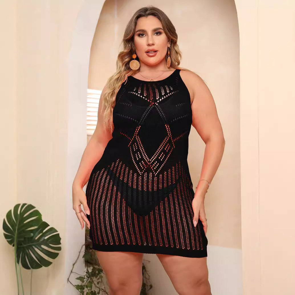 Damen luftiger Netz-Strandkleid Echo Archiv