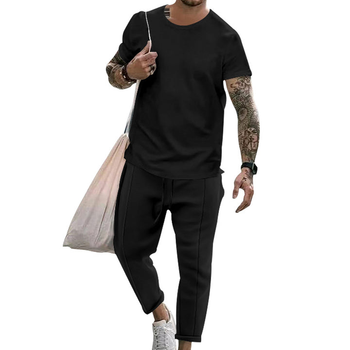 Herren sportliches Set aus hochwertiger Baumwolle mit funktionalem Design und atmungsaktiver Struktur Echoarchiv