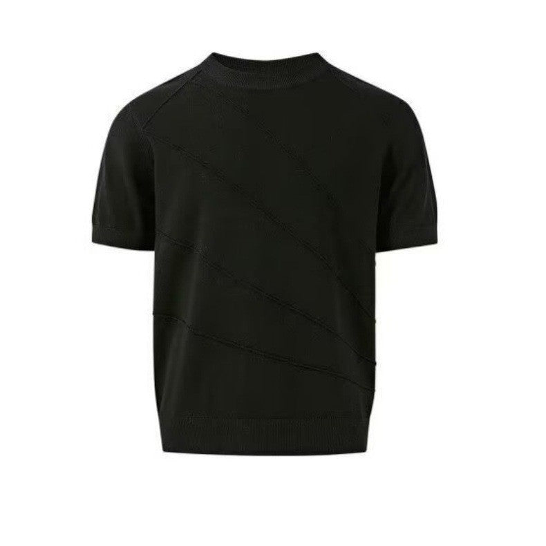 Herrenmode Strick T-Shirt mit Rundhals Echo Archive