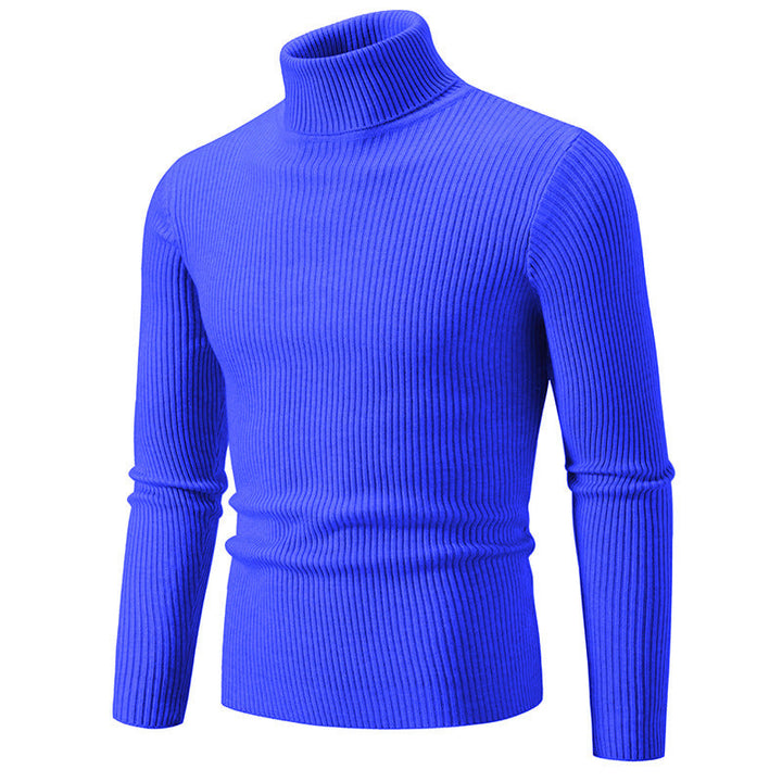Herren feiner Rollkragenpullover aus langlebigem Strickmaterial Echoarchiv