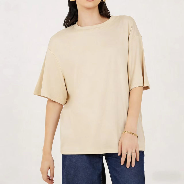 Damen Übergröße Shirt mit lässigem Schnitt und kurzarm Echo Archiv