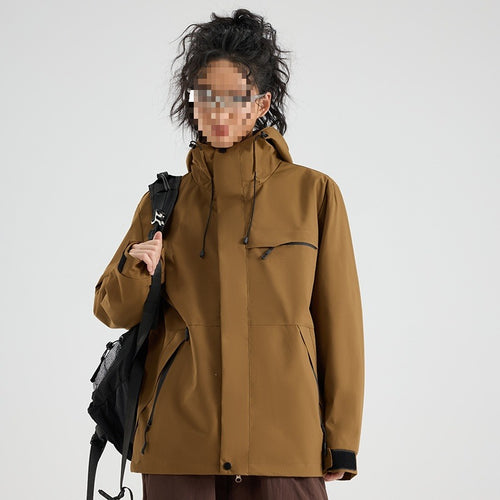 Herren Wasserdichte und atmungsaktive Ski‑ und Snowboardjacke mit Kapuze, Multi‑Taschen & Thermoversiegelung Echoarchiv