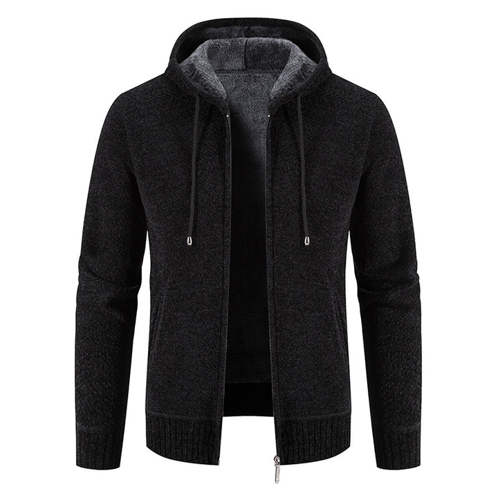 Herren Kapuzenjacke mit weichem Innenfutter und innovativem Design Echoarchiv