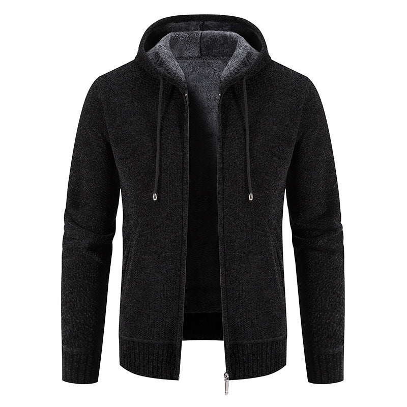 Herren Kapuzenjacke mit weichem Innenfutter und innovativem Design Echoarchiv