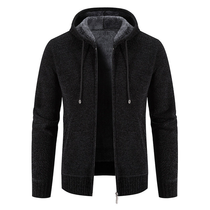 Herren Kapuzenjacke mit weichem Innenfutter und innovativem Design Echoarchiv