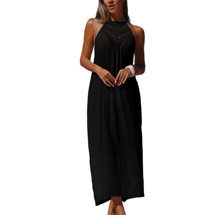 Damen lässiges Maxikleid mit gehäkeltem Oberteil Echo Archiv