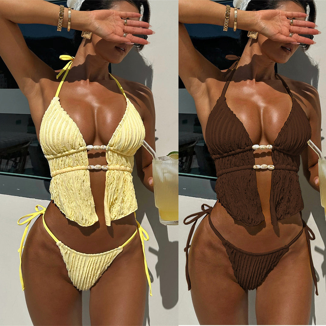 Damen Bikiniset mit elegantem Wickeldesign und modischen Akzenten Echo Archiv