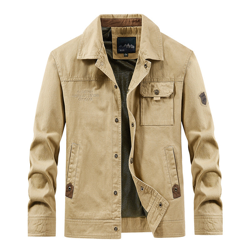 Herren nan leichte Canvas-Fieldjacke mit Brustklappe, atmungsaktivem Mesh-Innenfutter und mehreren Eingrifftaschen Echo Archiv
