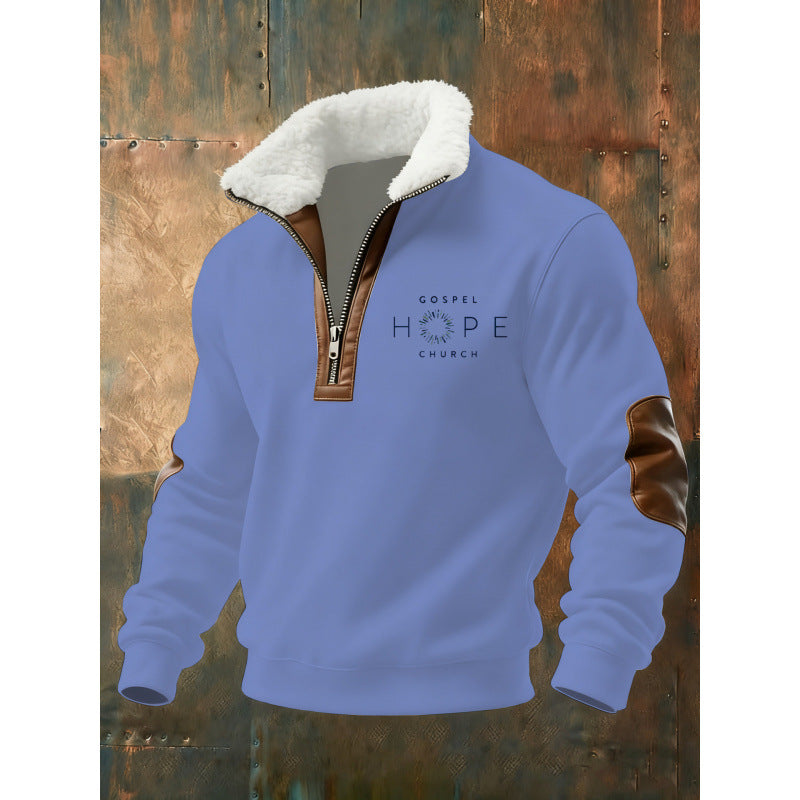Herren Klassischer Kapuzenpullover mit Fleece-Detail Echoarchiv