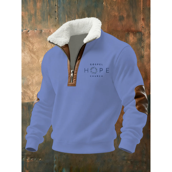 Herren Klassischer Kapuzenpullover mit Fleece-Detail Echoarchiv
