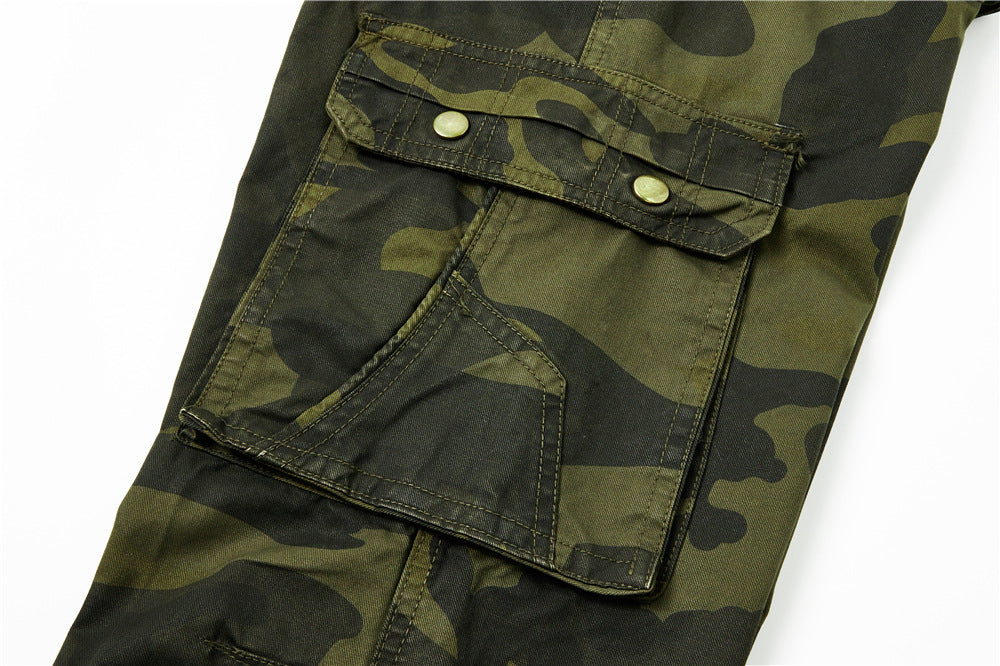 Herren Cargohose im Utility-Stil mit verstärkten Knien, Mehrfachtaschen und Kordelbund Echoarchiv