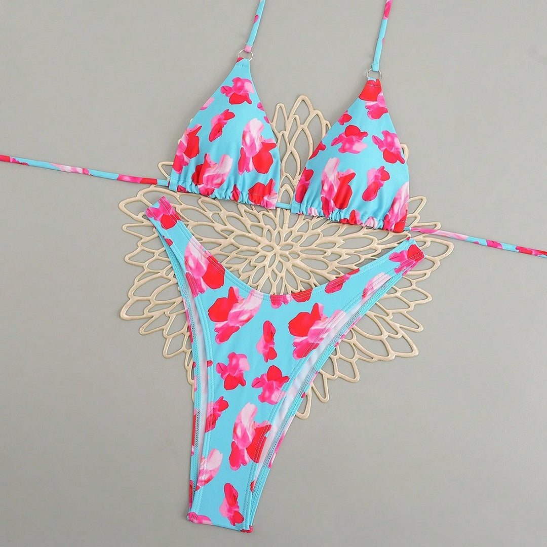 Damen Triangel-Bikini-Set mit floralem Design Echo Archiv