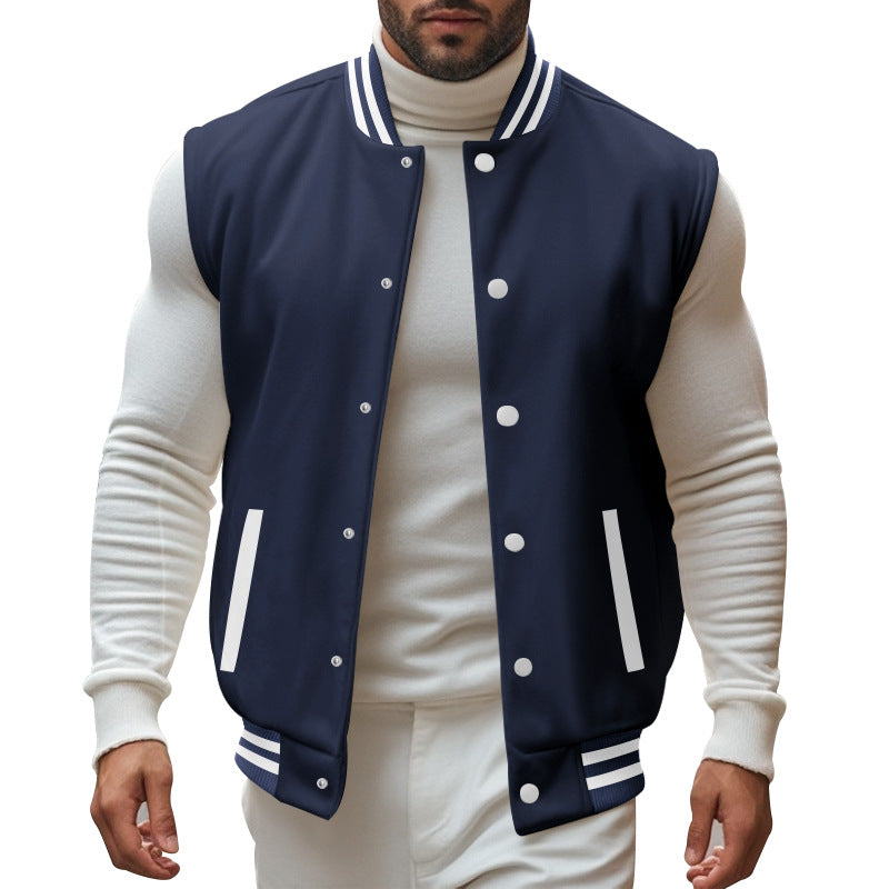 Herren trendige Collegejacke mit sportlichem Schnitt Echoarchiv