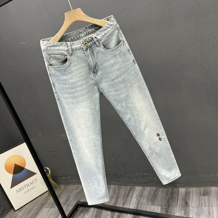 Herren Slim-Fit Jeans mit modischen Details und lässigem Design Echoarchiv