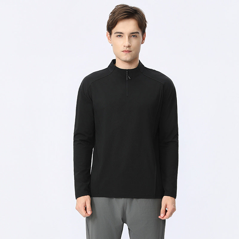 Herren Funktionsshirt mit Reißverschluss und atmungsaktiver Stofftechnologie Echoarchiv