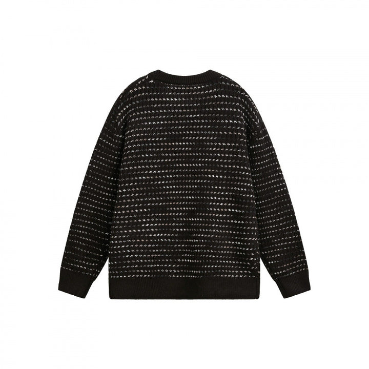 Unisex Feinstrickpullover mit strukturierter Streifenoptik und Rundhalsausschnitt Echo Archiv