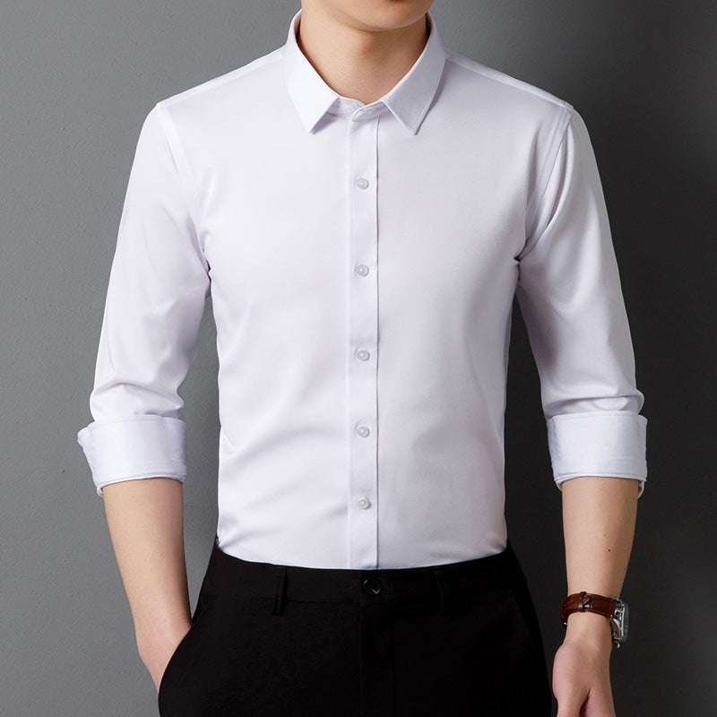 Herren Slim-Fit Langarmhemd aus hochwertigem Baumwollmix Echoarchiv