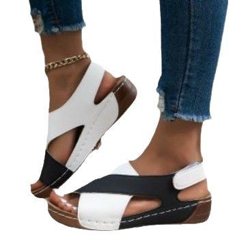 Damen  orthopädische Keilsandalen mit Memory-Foam und verstellbarem Fersenriemen Echo Archiv