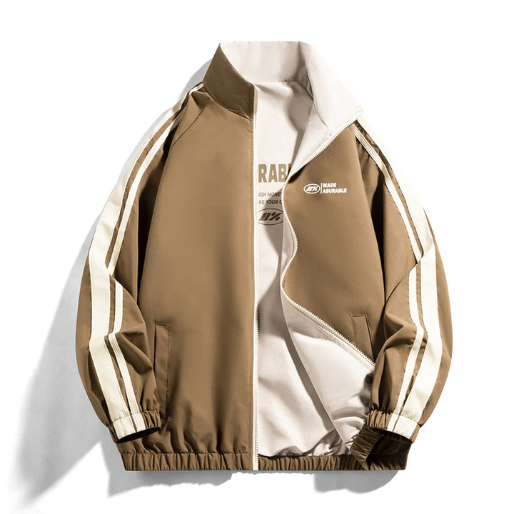 Herren Sportliche Übergangsjacke mit Kontraststreifen Echoarchiv