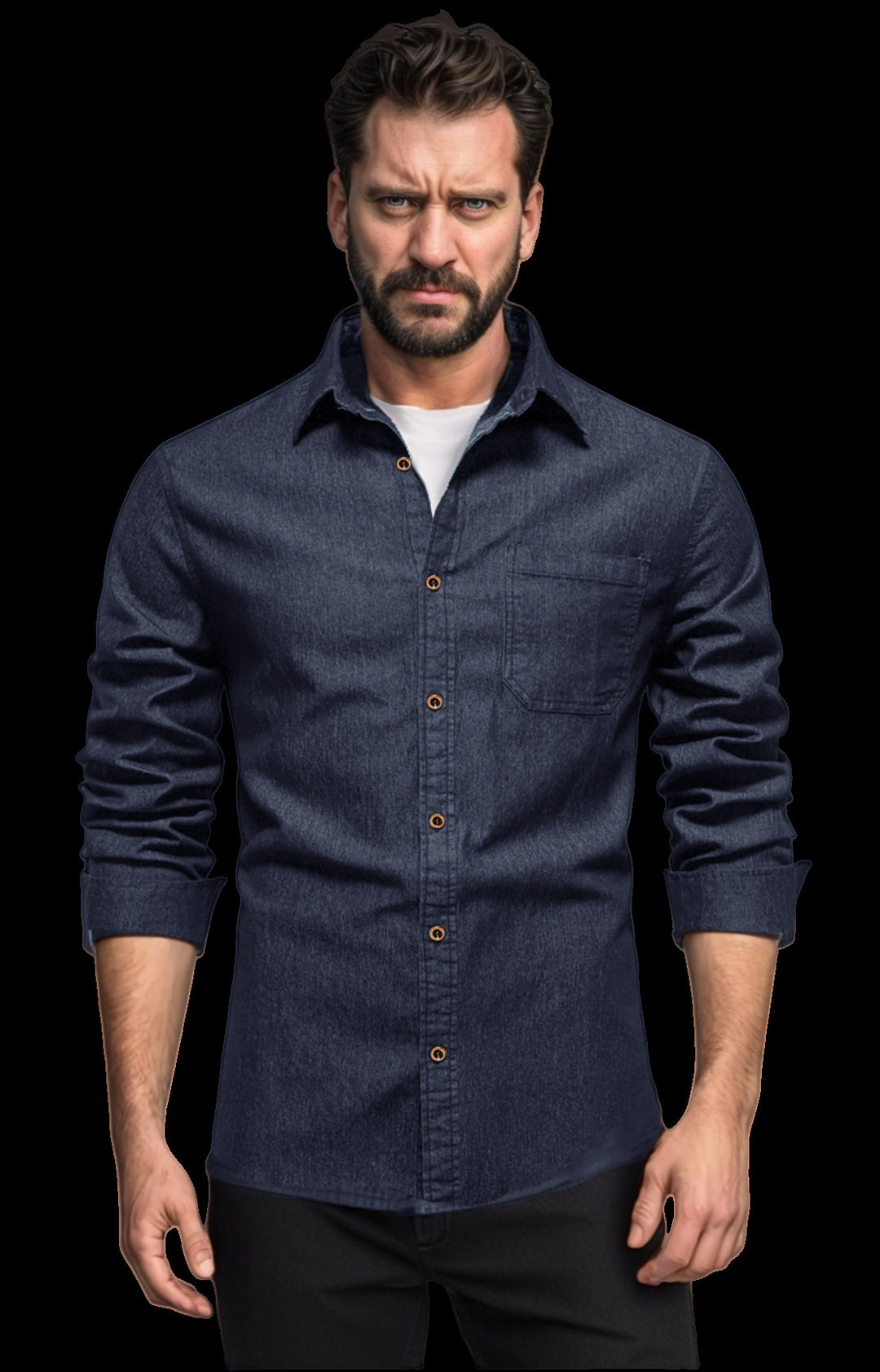 Herren Denim Hemd Echoarchiv