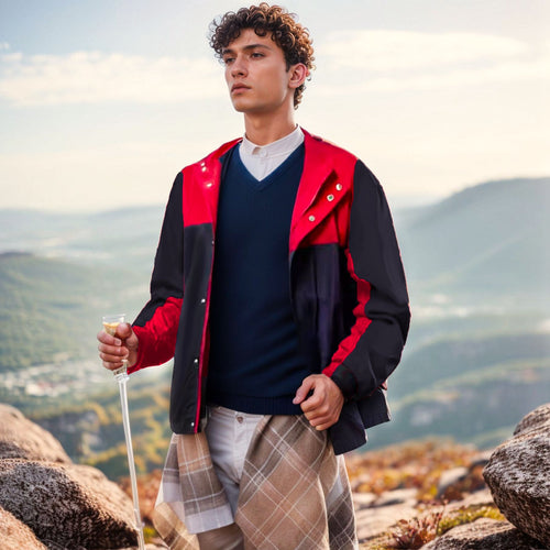 Herren funktionale Outdoorjacke im sportlichen Schnitt Echoarchiv