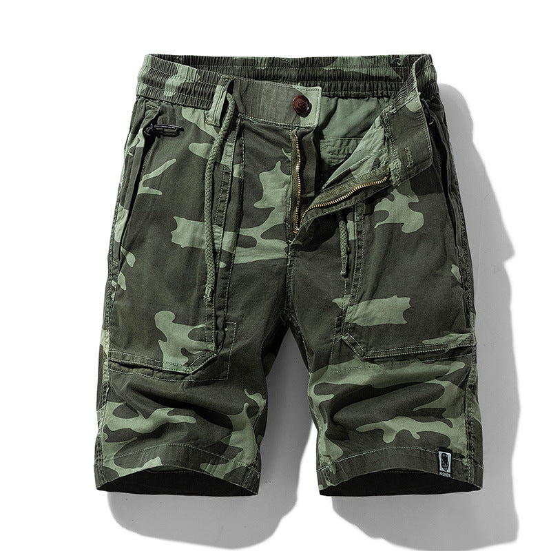 Herren Cargoshorts mit elastischem Bund und multifunktionalen Taschen Echoarchiv