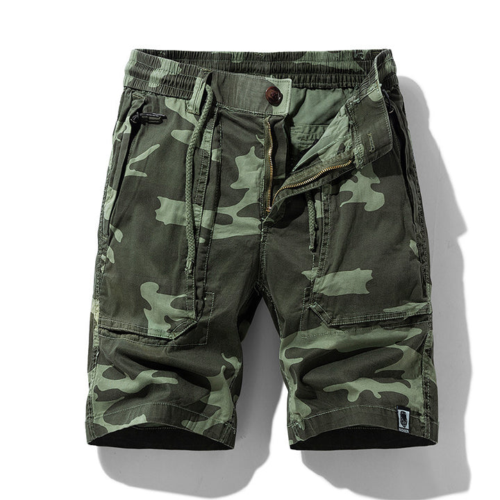 Herren Cargoshorts mit elastischem Bund und multifunktionalen Taschen Echoarchiv