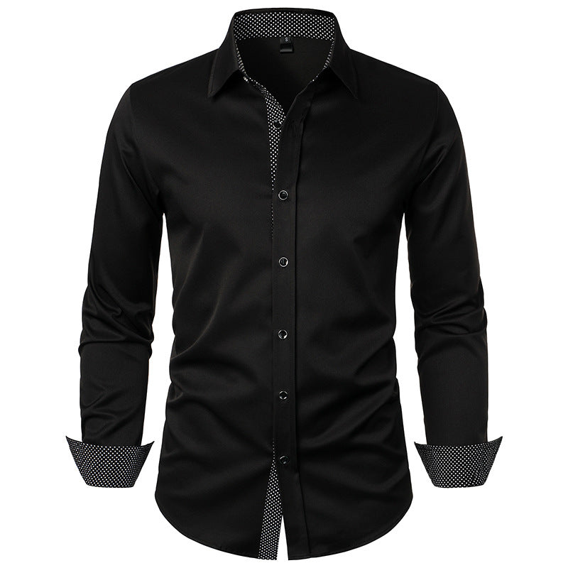 Herren elegantes Sommerhemd mit polierten Druckdetails Echoarchiv